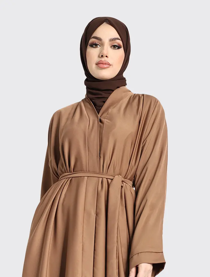 Mocha Open Abaya